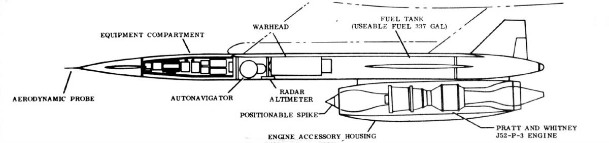 Airborne Cruise Missile Agm-28a B (gam-77 Gam-77a) Hound Dog 