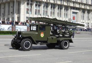 M-13 type launch vehicle (semi-original version). Katyusha