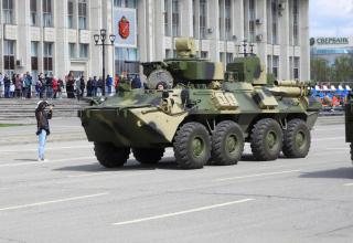 Rehearsal of Victory Day parade in Hero-City of Tula, Russia, May 5, 2021