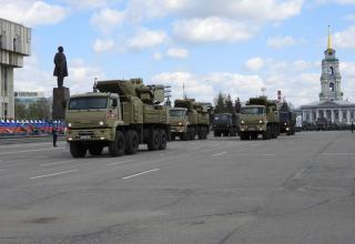 Rehearsal of Victory Day parade in Hero-City of Tula, Russia, May 5, 2021