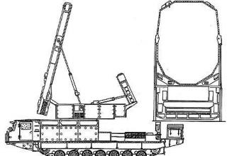 The radar of program review 9С19М2 "Ginger".