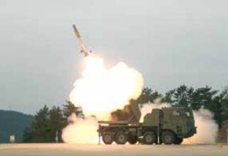 Experimental multiple launch rocket system K-MLRS Cheonmoo (Chunmoo)